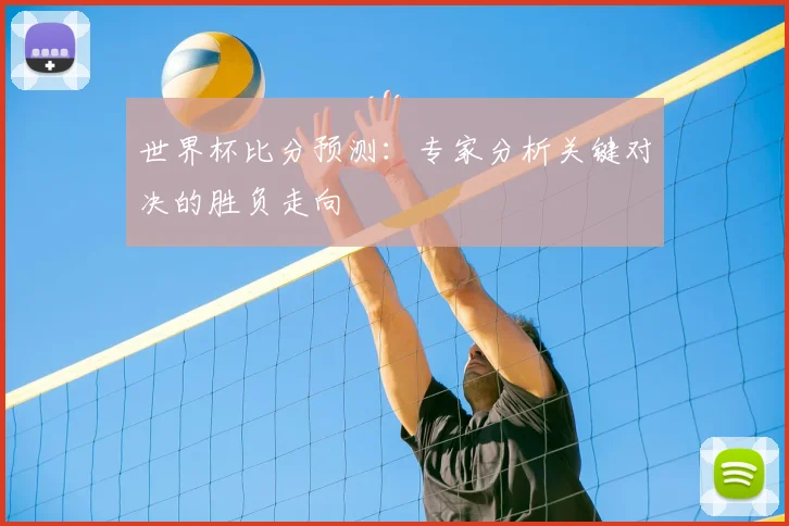 世界杯比分预测：专家分析关键对决的胜负走向
